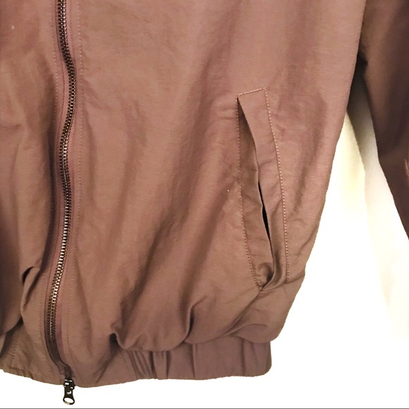 Frank & Oak dark mauve bomber jacket size XS - Picture 4 of 7